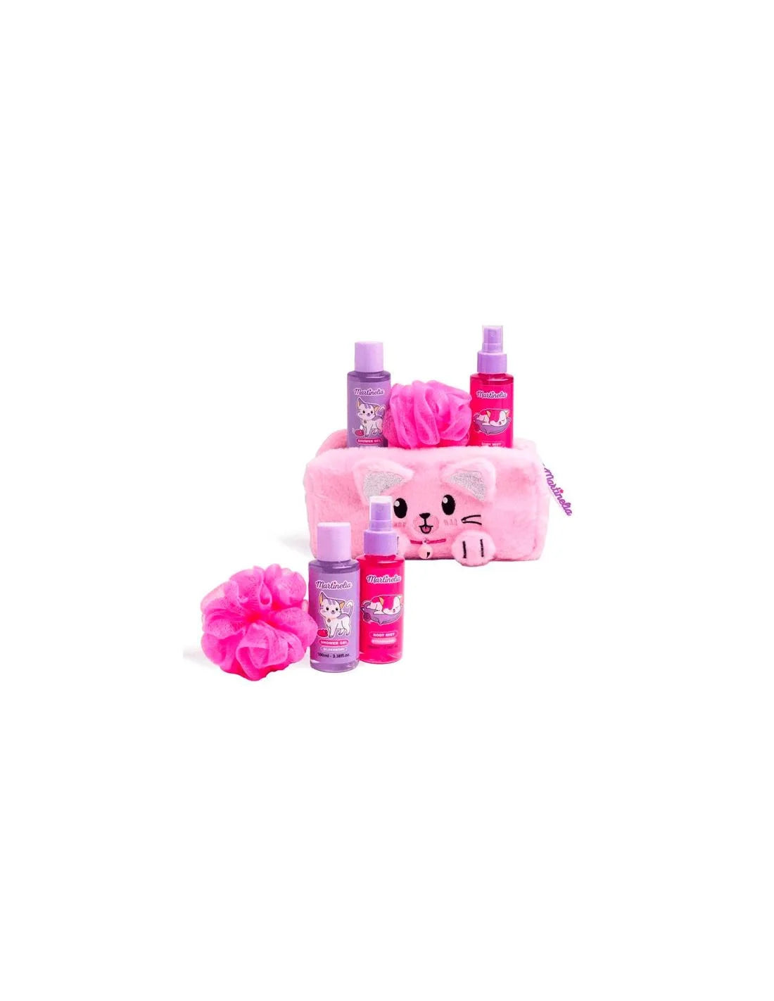 Martinelia Necessaire Gattino Rosa con Spray Corpo Gel