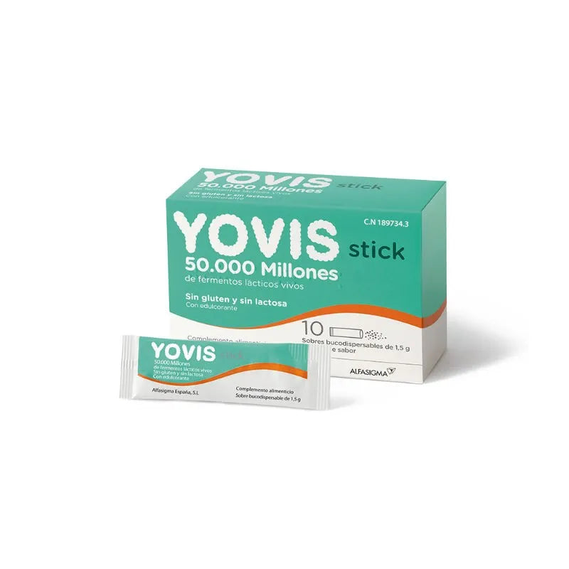 Yovis 10 Stick Bucodispensable 50.000 Milioni Di Fermenti Attivi by ALFASIGMA – 39756