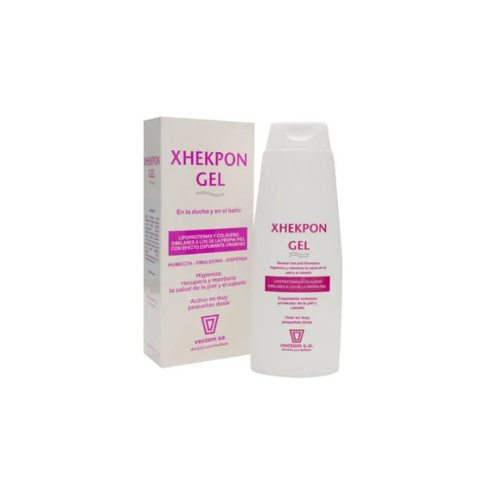 Gel da bagno Xhekpon 400ml per una pelle fresca e idratata, ideale per una pulizia delicata.