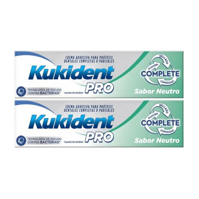 Kukident Pro Complete Gusto Neutro Doppio 2x47g