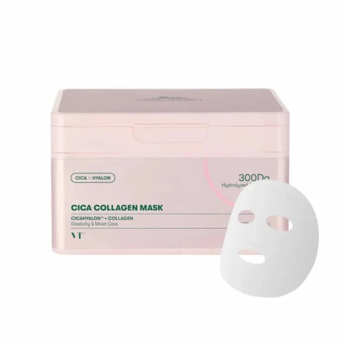 VT Cosmetics Maschera al Collagene Cica - Confezione da 30 Fogli