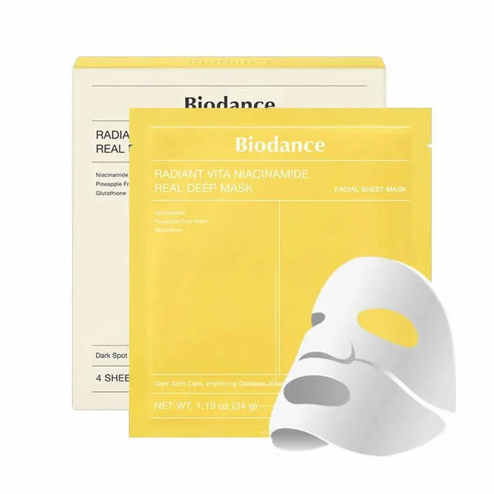Biodance Radiant Vita Niacinamide Maschera Profonda Reale 4 Unità