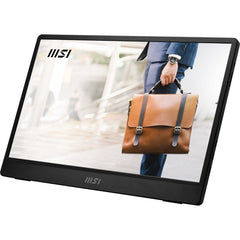 MSI PRO MP161 E2 - Display LED 15.6" Full HD con angolo di visione ampio, perfetto per l'uso mobile e presentazioni professionali.