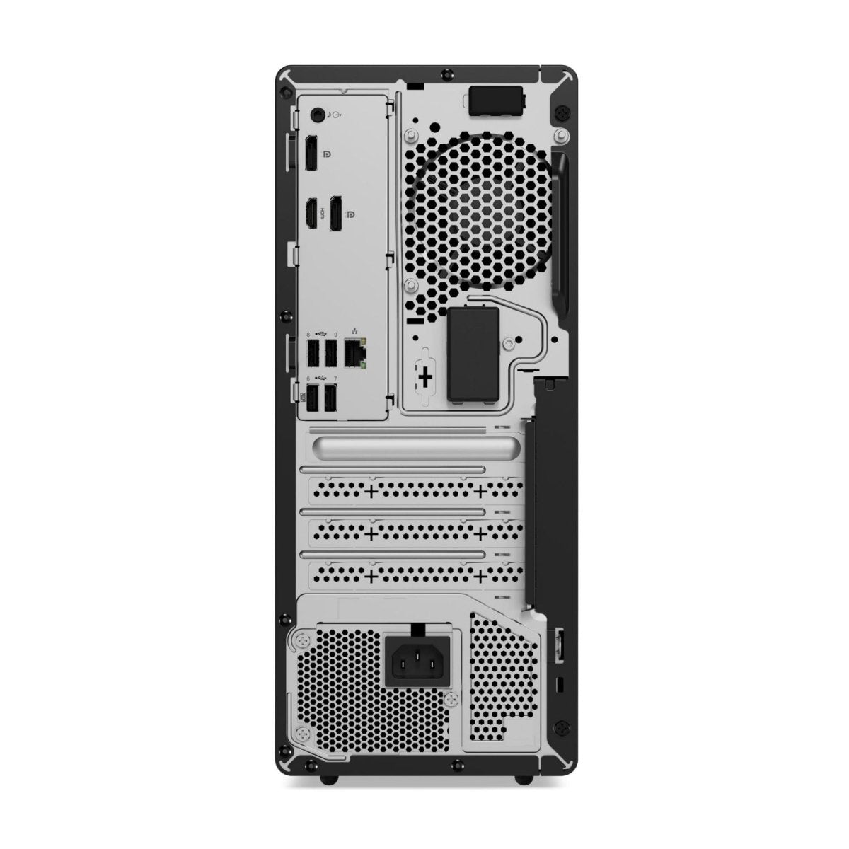 Retro del computer Lenovo 93328 - LENOVO 12X90003IX con porte HDMI, USB, Ethernet e slot di espansione per uso professionale