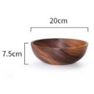 Acacia wooden bowl wooden tableware - InfinityMarket - Acacia - bowl - dining