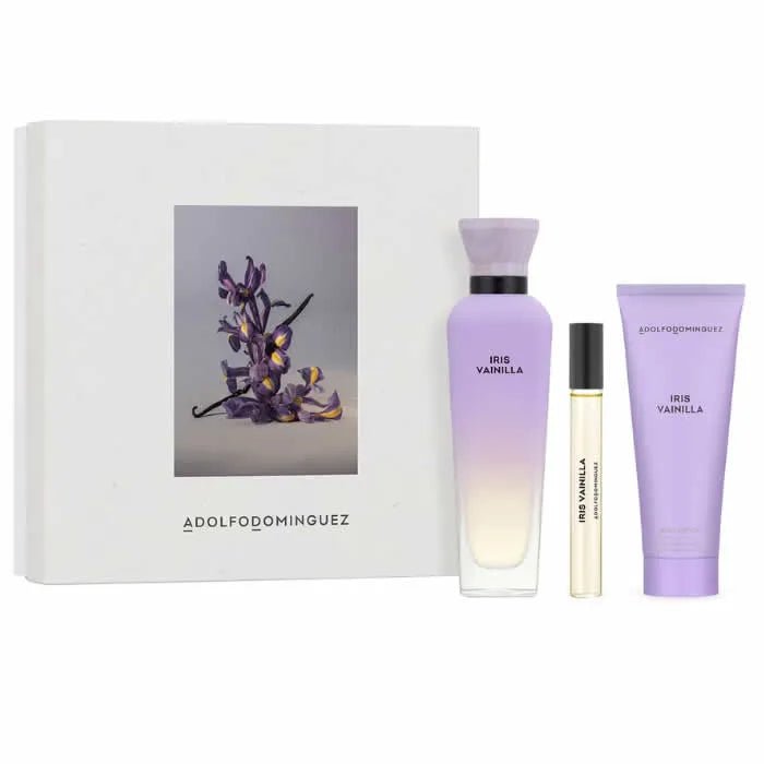 Adolfo Dominguez Iris Vainilla Eau De Parfum Spray 120ml Set 3 Pieces - InfinityMarket - 