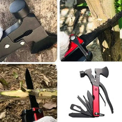Ascia Multifunzione 16 in 1 per Camping - Il tuo fedele compagno all'a - InfinityMarket - Camping - Gift - Hatchet