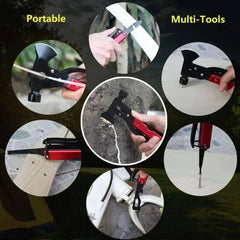 Ascia Multifunzione 16 in 1 per Camping - Il tuo fedele compagno all'a - InfinityMarket - Camping - Gift - Hatchet