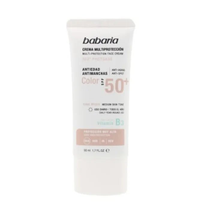 Babaria Solar Multiprotection Anti - SPot Cream Color Spf50 50ml - InfinityMarket - 