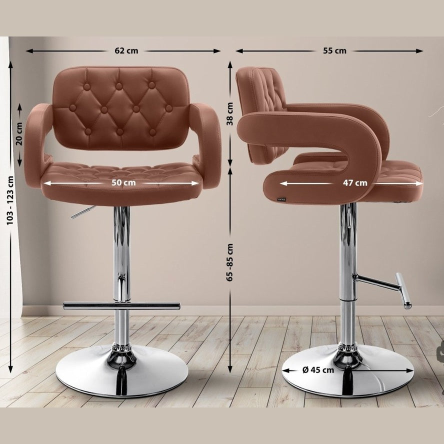 Barhocker Dublin C - cognac - InfinityMarket - Barhocker - colore:cognac