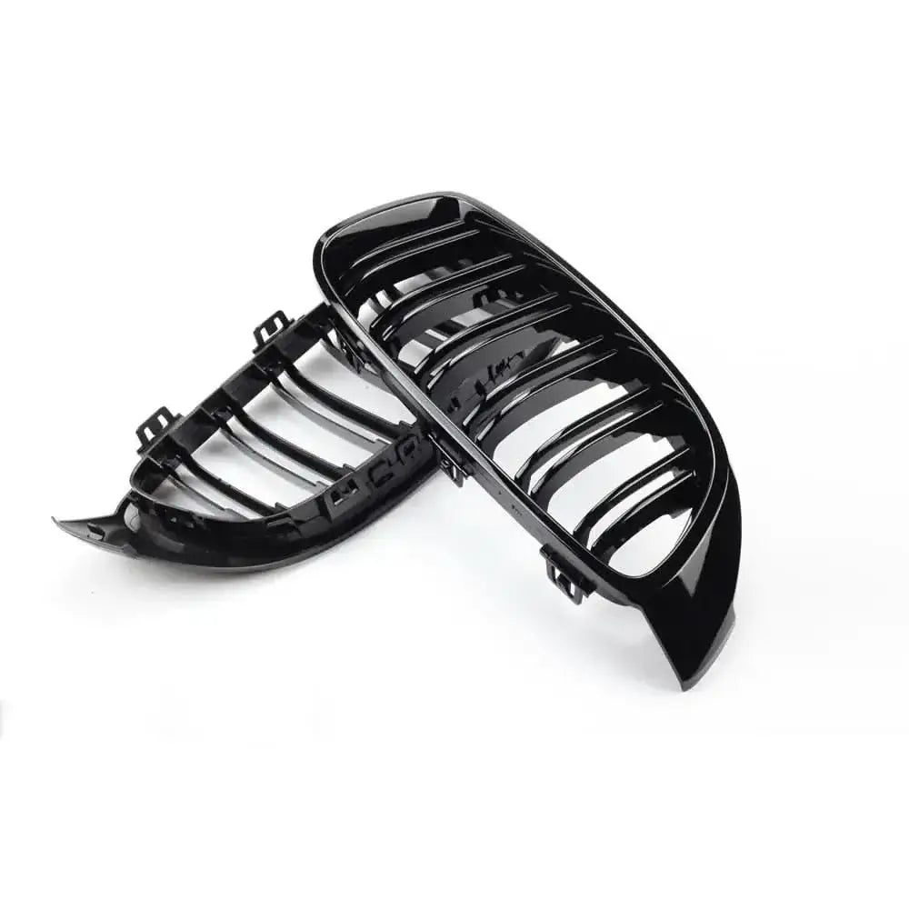 Bright Black Front Kidney Grille Slat M4 Style Grill - InfinityMarket - Black - Bmw - Body