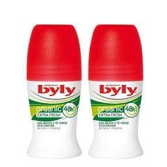 Byly Organic Extra Fresh Roll On Deodorant 2x50ml - InfinityMarket - 