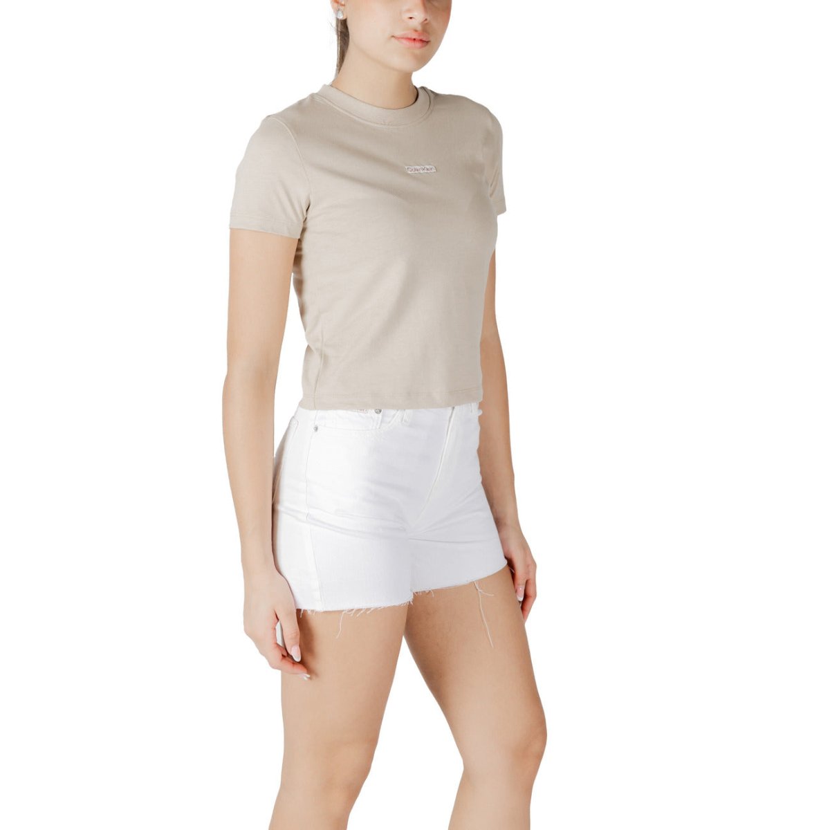 Calvin Klein T-Shirt Donna - InfinityMarket - Brand_Calvin Klein - Category_Abbigliamento - Color_Beige