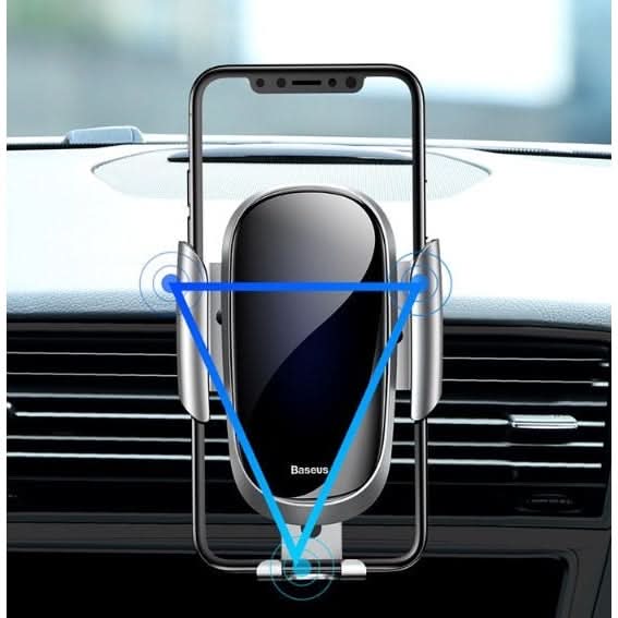 car phone holder with fast wireless charger - InfinityMarket - Car - Car Charger - Car Phone Holder