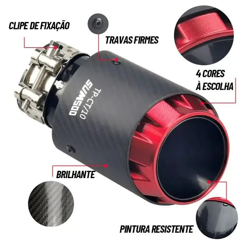 Carbo3Tech™ Exhaust Tips: Stainless Steel & Carbon Fiber Silencers - InfinityMarket - Car - Cars - exhaust tip