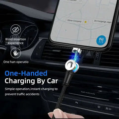 Cavo di Ricarica Magnetico Rotante a 180° | Connettività senza Sforzo - InfinityMarket - Cable - Fast charging - 