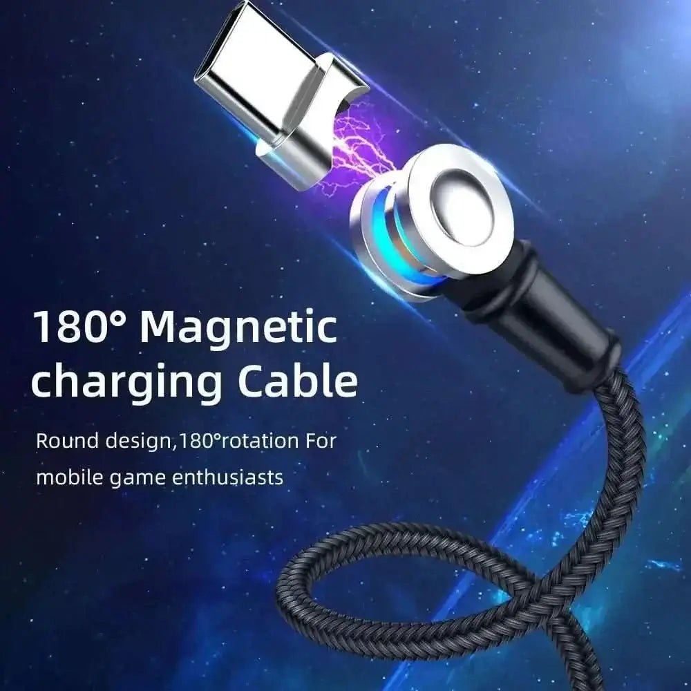 Cavo di Ricarica Magnetico Rotante a 180° | Connettività senza Sforzo - InfinityMarket - Cable - Fast charging - 