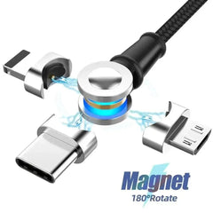 Cavo di Ricarica Magnetico Rotante a 180° | Connettività senza Sforzo - InfinityMarket - Cable - Fast charging - 