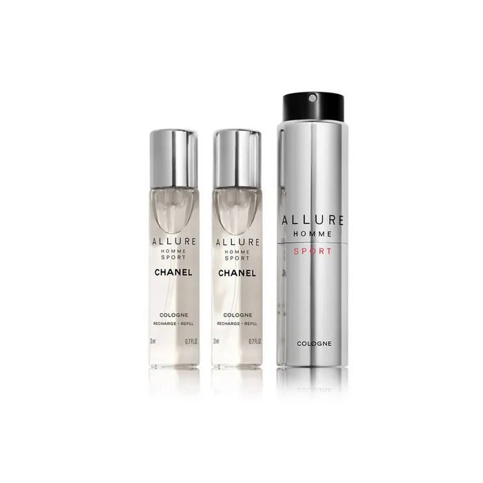 Chanel Allure Homme Sport Travel Spray Ricaricabile Set 3 Parti - InfinityMarket - 
