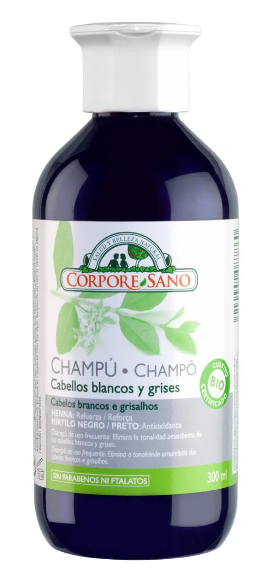 Corpore Champu Cabellos Gris-Blanco 300ml Bio InfinityMarket