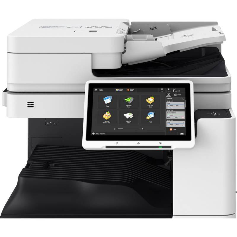 Dettaglio del pannello di controllo touchscreen della Canon 25496 - CANON 5963C005AA, interfaccia intuitiva per gestione documenti