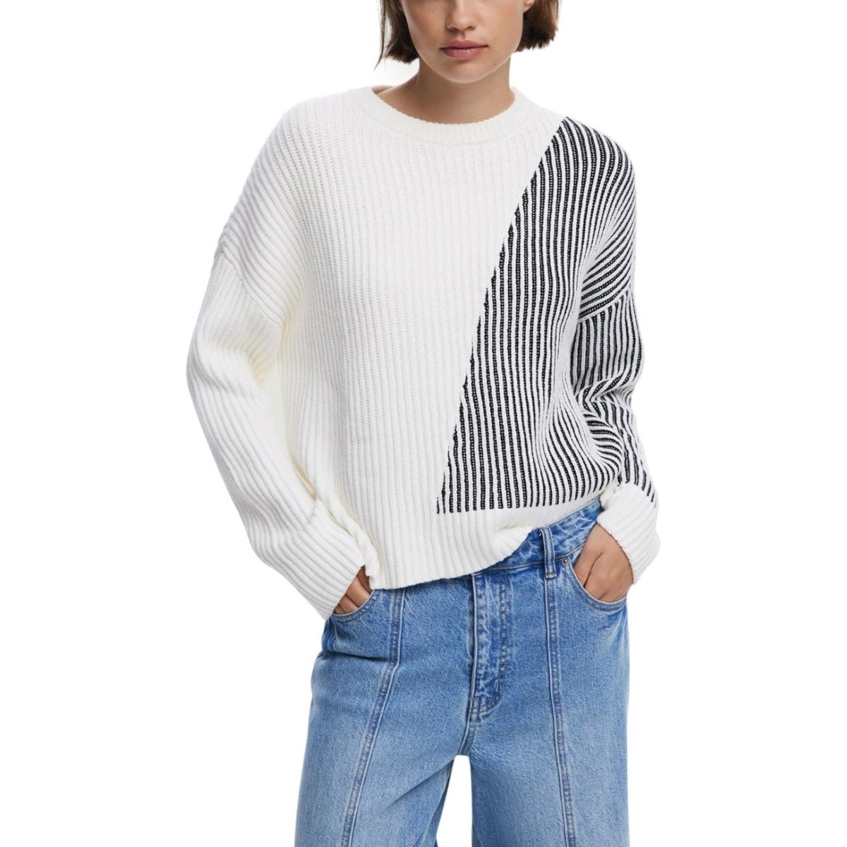 Desigual Maglia Donna - InfinityMarket - Brand_Desigual - Category_Abbigliamento - Color_Bianco