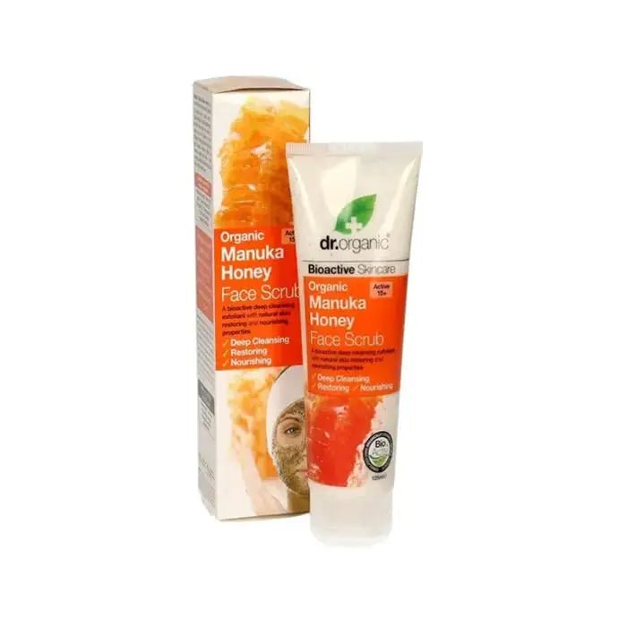 Dr Organic Manuka Honey Face Scrub 125ml - InfinityMarket - 