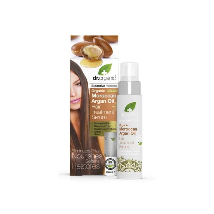 Dr. Organic Moroccan Argan Oil Hair Treatment Serum 100ml - InfinityMarket - 