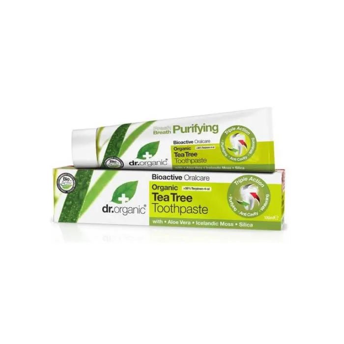 Dr Organic Tea Tree Toothpaste 100ml - InfinityMarket - 