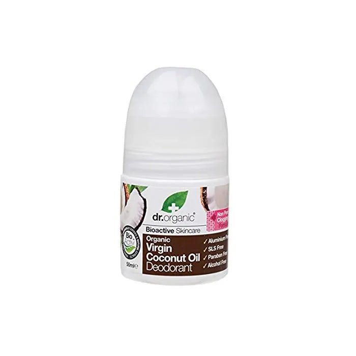 Dr Organic Virgin Coconut Oil Deodorant Roll On 50ml - InfinityMarket - 