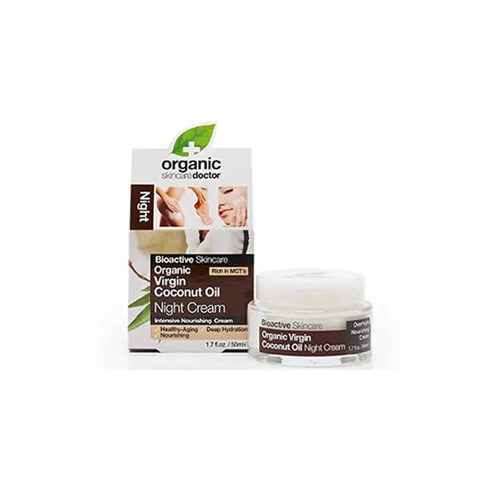 Dr Organic Virgin Coconut Oil Night Cream 50ml - InfinityMarket - 