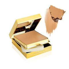 Fondotinta compatto Elizabeth Arden Flawless Finish 406 Toasty Beige con spugnetta e specchio, ideale per un incarnato uniforme e naturale.