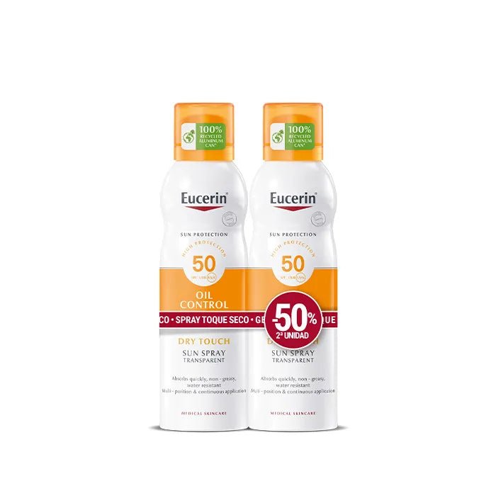 Eucerin Sun Spray Oil Control Dry Touch Fp50 2x200ml - InfinityMarket - 