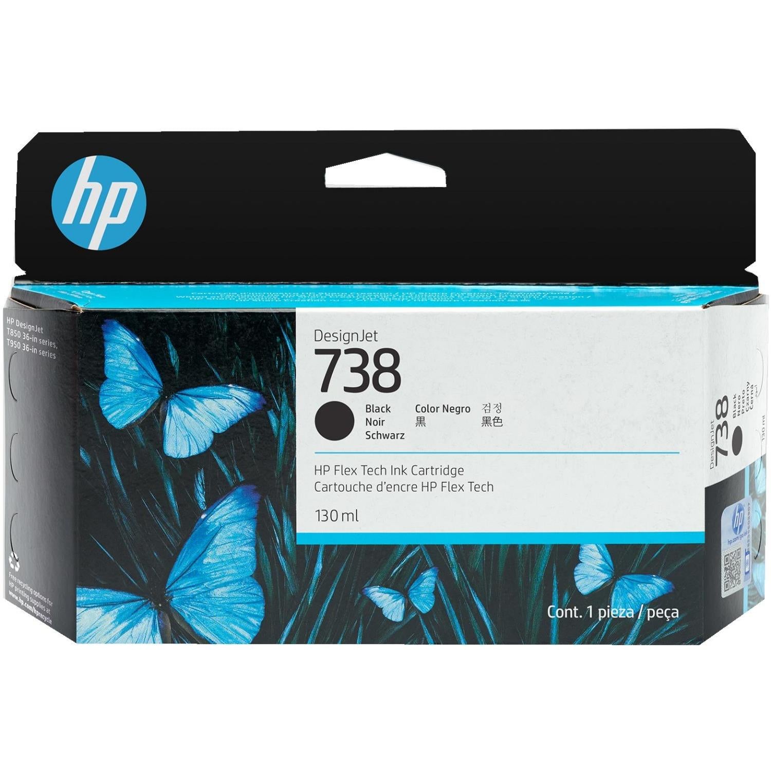 Cartuccia di inchiostro nero HP 498N4A, resa standard, compatibile con stampanti HP, volume 1.