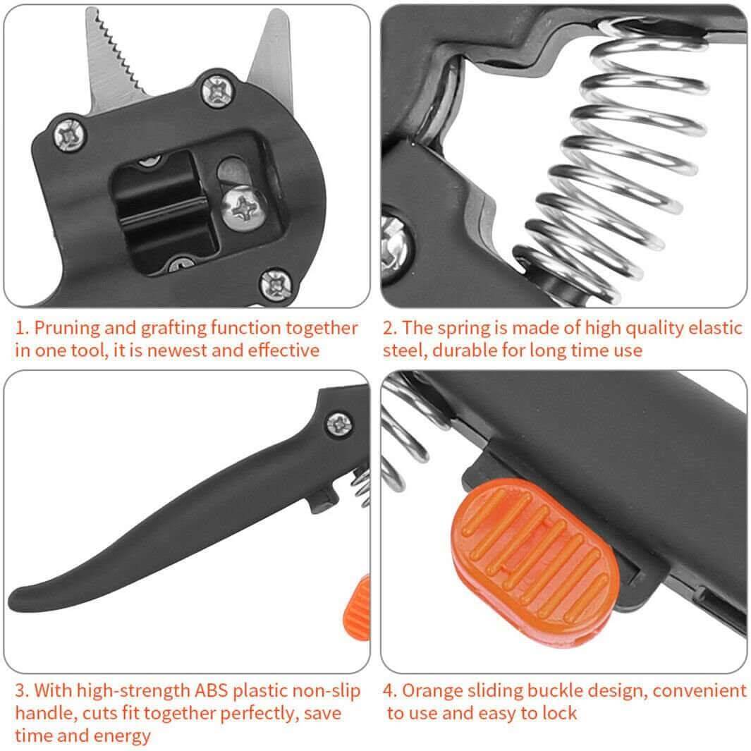 Garden Grafting Pruner Set: Shears, Scissors & Tape for Fruit Trees - InfinityMarket - Garden - Grafting - Kit
