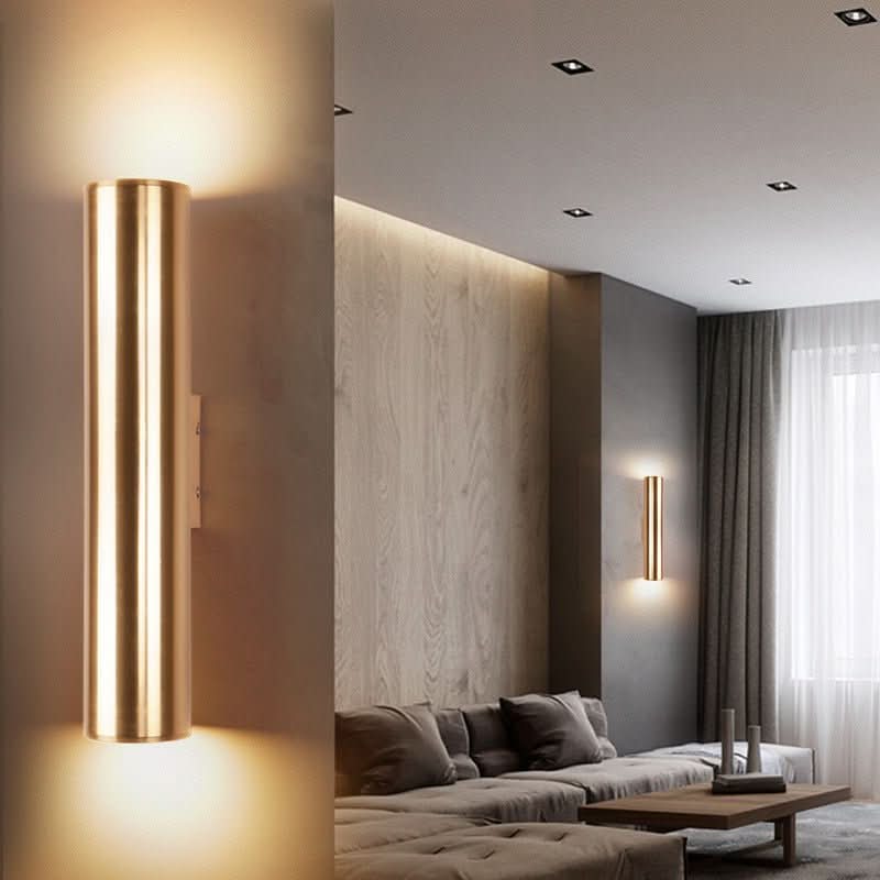 Golden cylinder wall lamp in aluminum for interiors - InfinityMarket - Ceiling Light - Corridor Lights - Decoration