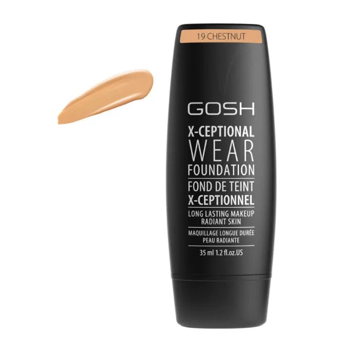 Gosh X - Ceptional Wear Foundation Long Lasting Makeup 19 Chestnut 35ml - InfinityMarket - 
