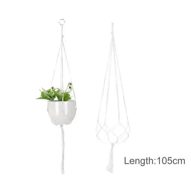 Hanging Plant Handmade Macrame Plant Hanger - InfinityMarket - Decorative vases - flower - Garden