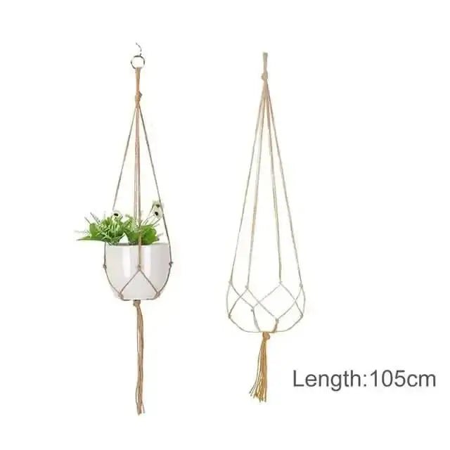 Hanging Plant Handmade Macrame Plant Hanger - InfinityMarket - Decorative vases - flower - Garden