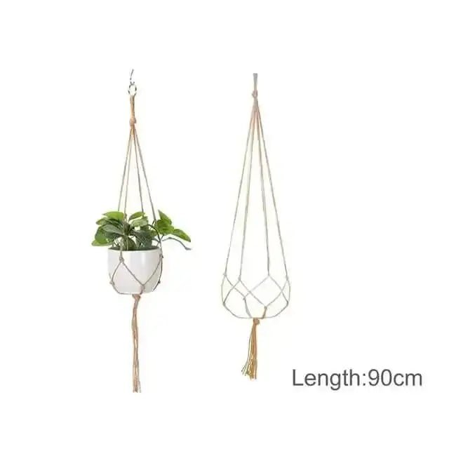Hanging Plant Handmade Macrame Plant Hanger - InfinityMarket - Decorative vases - flower - Garden