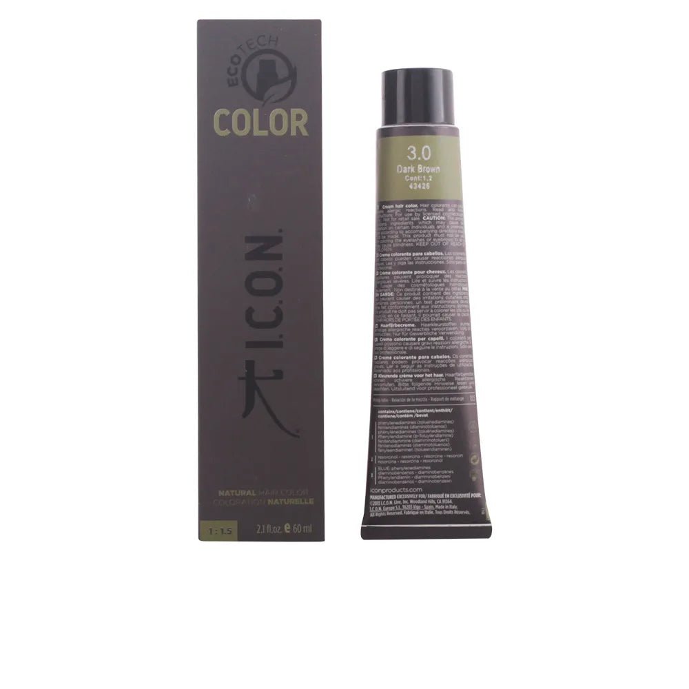 Icon Ecotech Color Natural Hair Color 4 Medium Brown 60ml - InfinityMarket - 