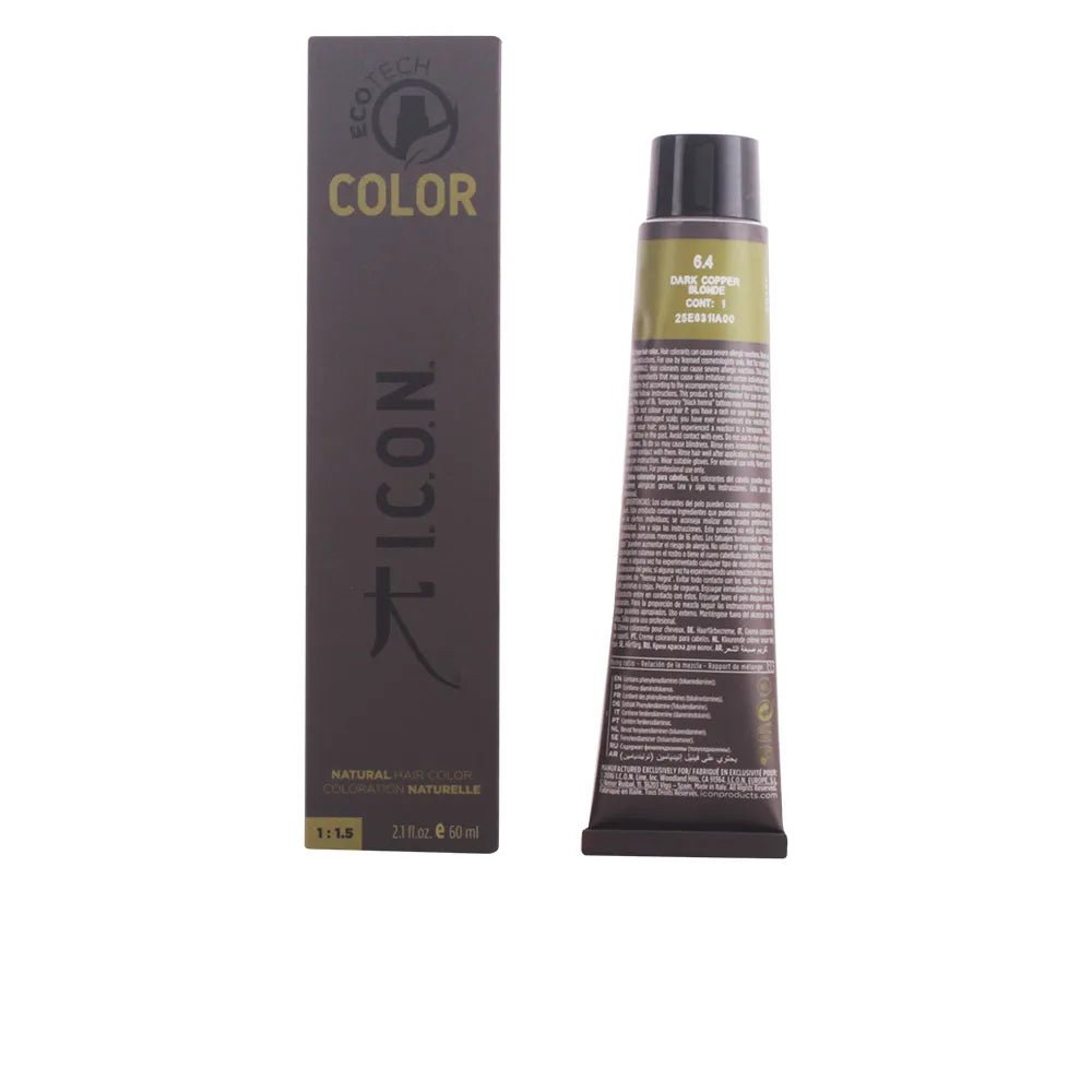 Icon Ecotech Color Natural Hair Color 6.4 Dark Copper Blonde 60ml - InfinityMarket - 