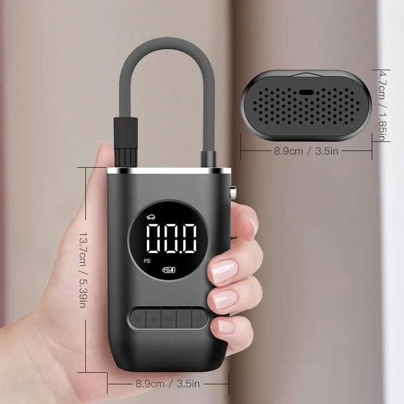 InfinityMarket Pompa d'aria Wireless Maneggevole con Display Digitale - InfinityMarket - Air pump - balls - electric bicycle tires