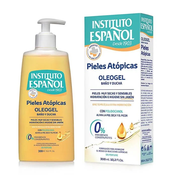 Instituto Español Atopic Skin Bath And Shower Oleogel 300ml - InfinityMarket - 