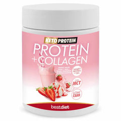 Keto Protein Protein+Collagen Shake Strawberry And Cream Flavour 400g - InfinityMarket - 