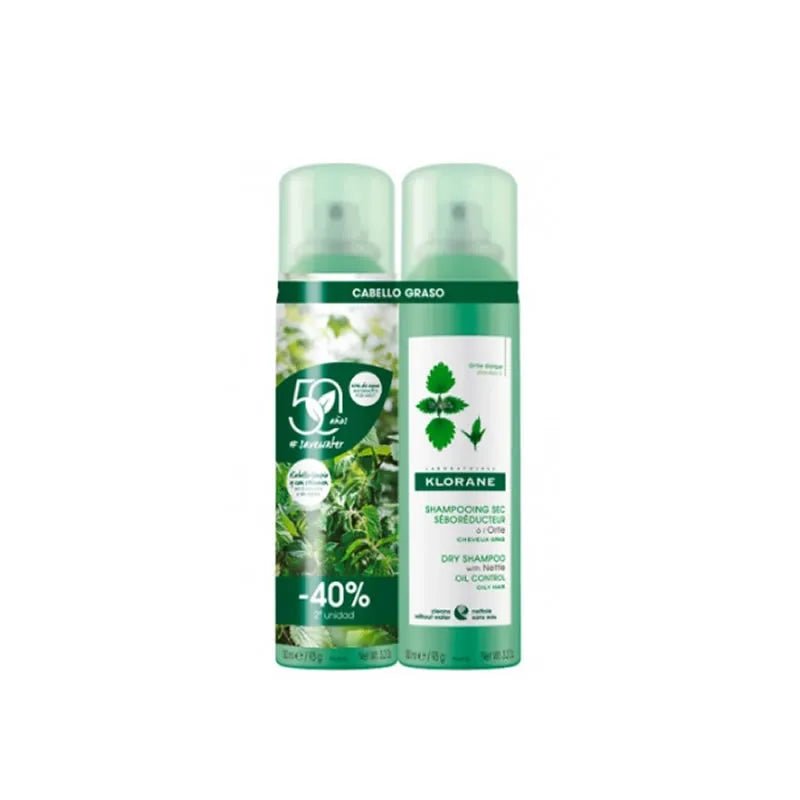 Klorane Purifying Dry Shampoo Nettle 2x150ml - InfinityMarket - 