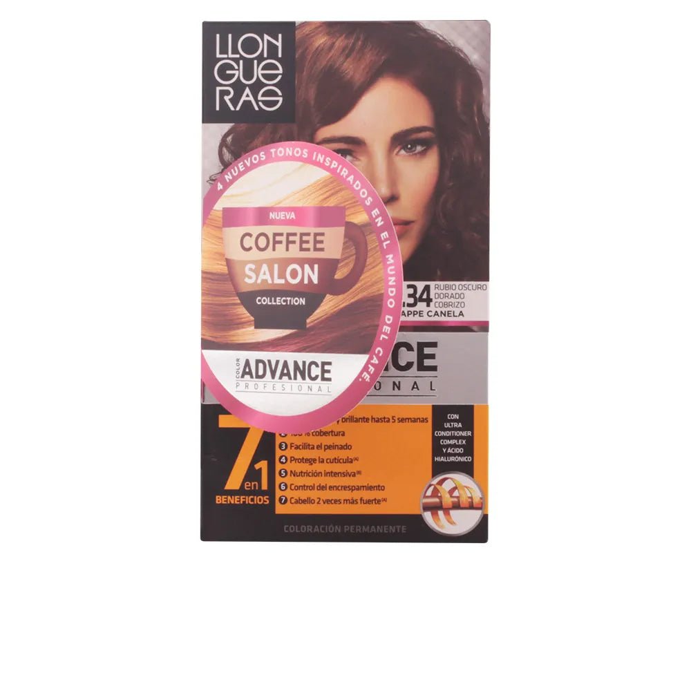 Llongueras Color Advance Coffee Salon Collection Hair Colour 6.34 Dark Golden Copper Blond - InfinityMarket - 