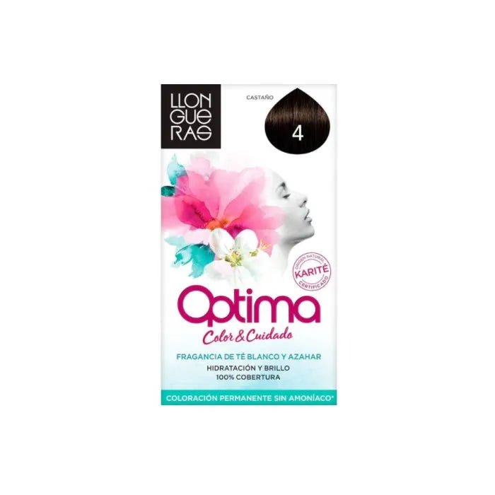 Llongueras Optima Hair Colour 4 Brown InfinityMarket