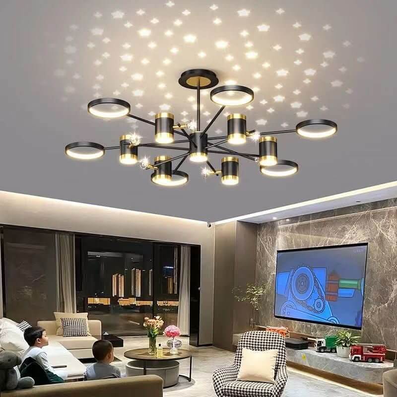 Luxury Chandelier Nordic Star Lamp Combination Whole Home Package - InfinityMarket - Bedroom - Ceiling - Ceiling Lamp