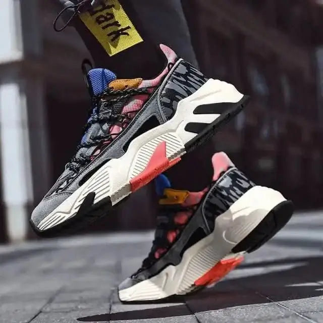Men's Chunky Breathable Sports Running Shoes-InfinityMarket 